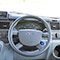 driving position in Ford Transit minibus